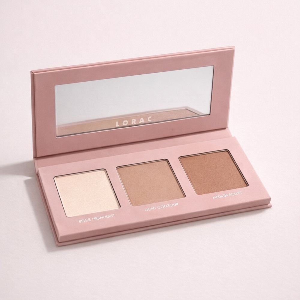 LORAC Pro Contour Palette Highlight Sculpt Bronzer Kit Nude Travel Size
